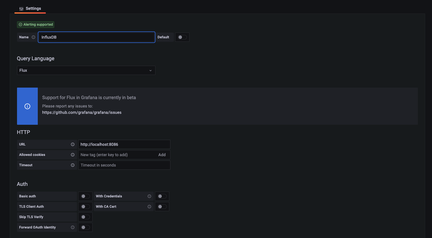 Grafana Flux 1